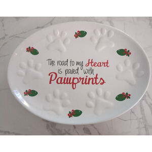 Dei Plate The Road To My Heart Is Paved With Pawprints